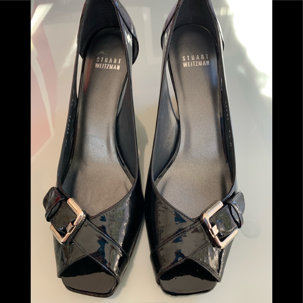 Stuart Weitzman wedge open toe heels